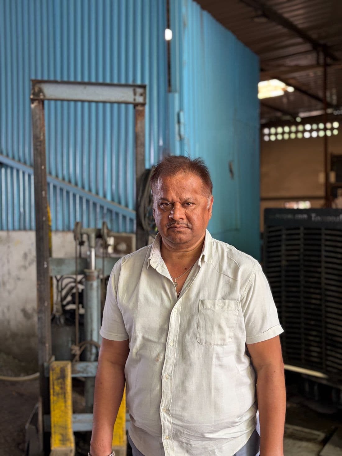 Sanjeev Gupta, founder and proprietor of Mass Consultants, at the plant